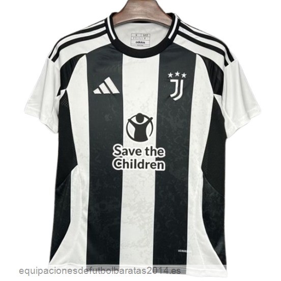 Nuevo Tailandia 1ª Camiseta Juventus 24/25 Blanco I Negro Baratas